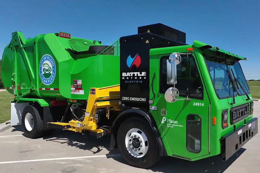 battle motors refuse truck